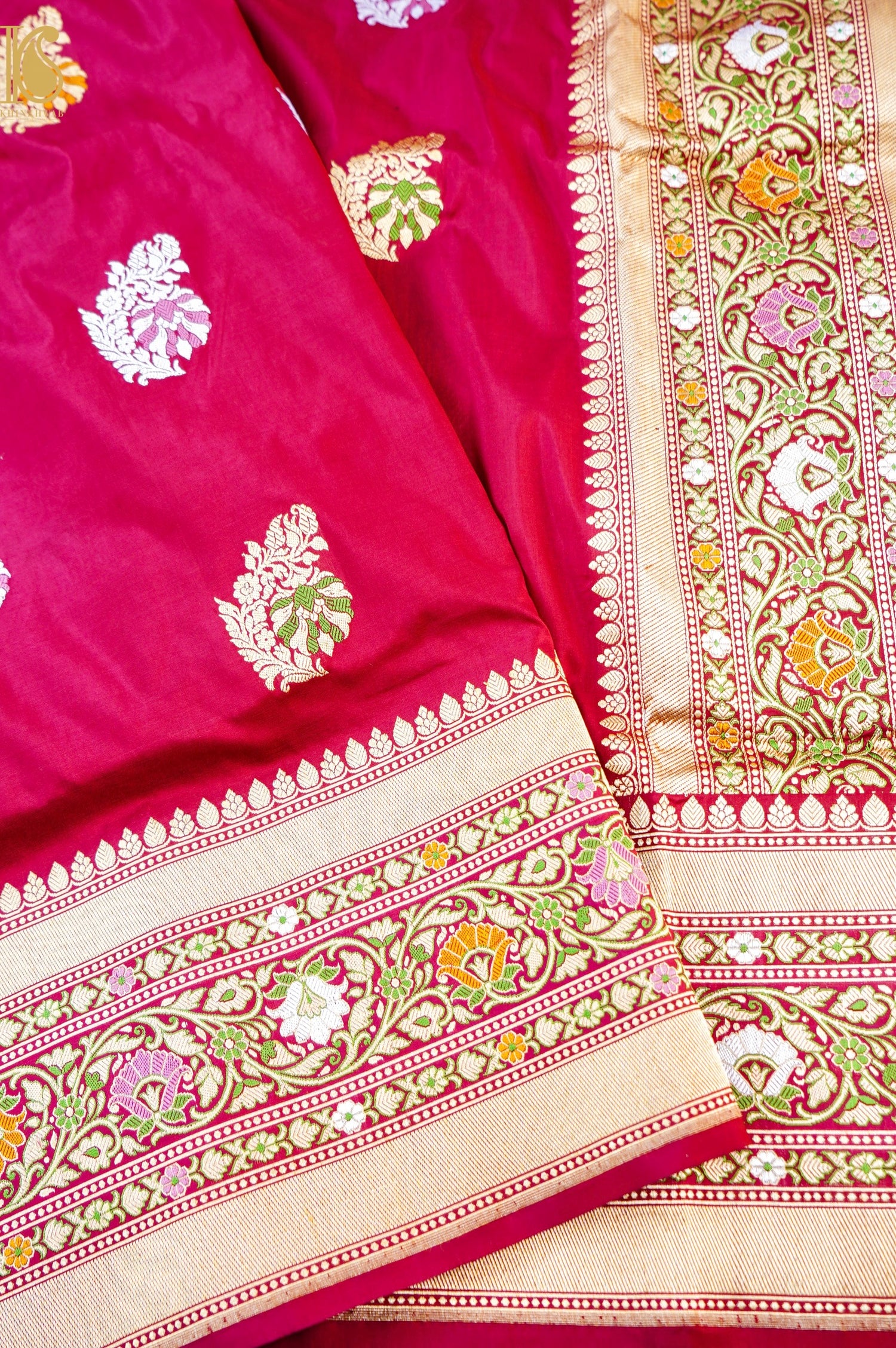 Handloom Banarasi Pure Katan Silk Kadwa Saree