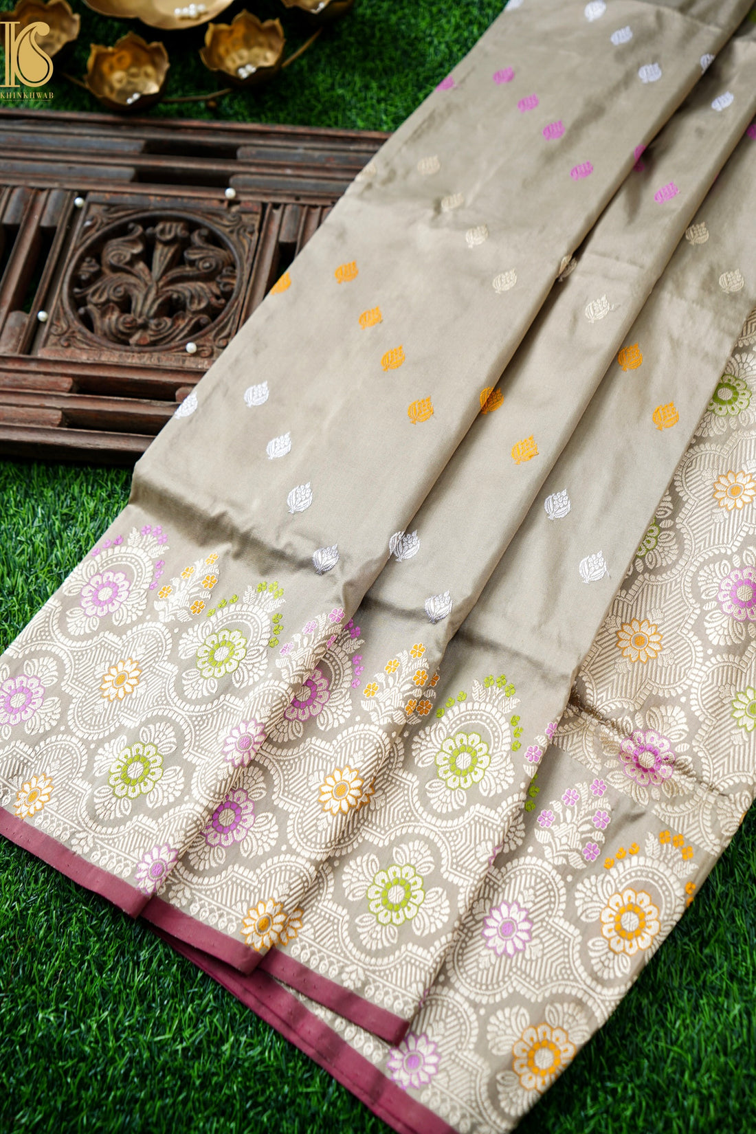 Handloom Banarasi Pure Katan Silk Kadwa Saree