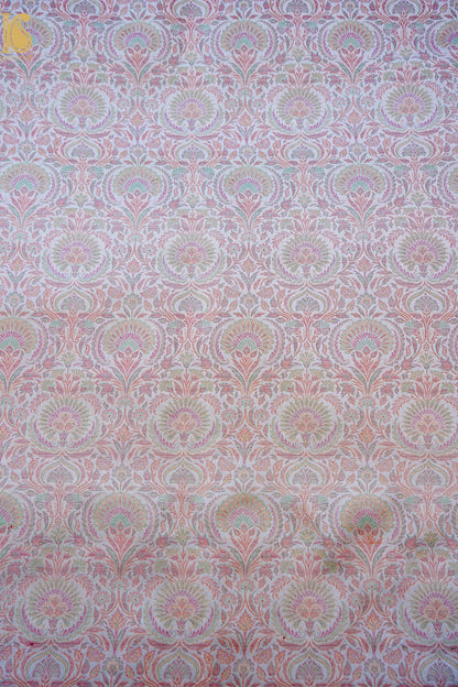 Handloom Banarasi Neelkanthi Tanchoi Silk Fabric