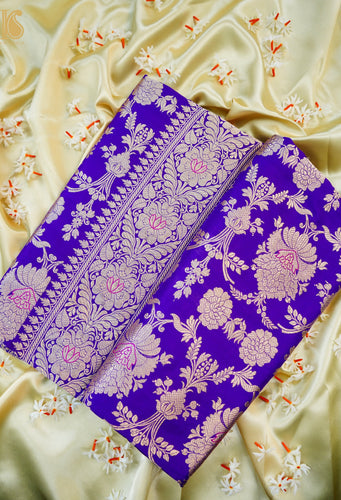 Handwoven Pure Katan Silk Banarasi Mughal Boota Saree