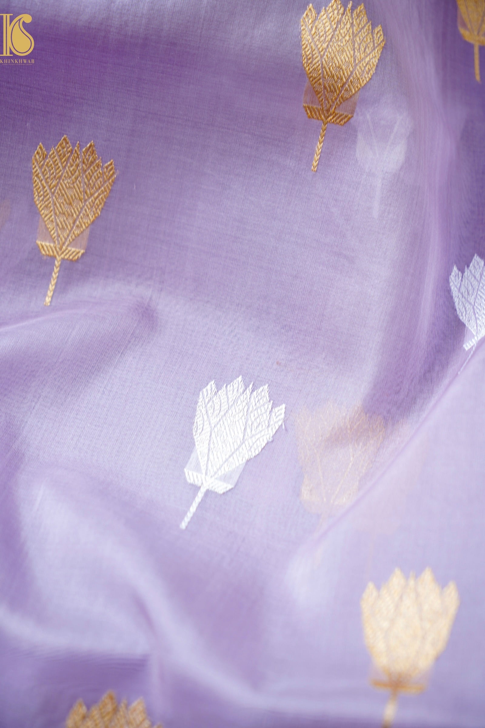 Kora Handloom Banarasi Saree with Meena Border