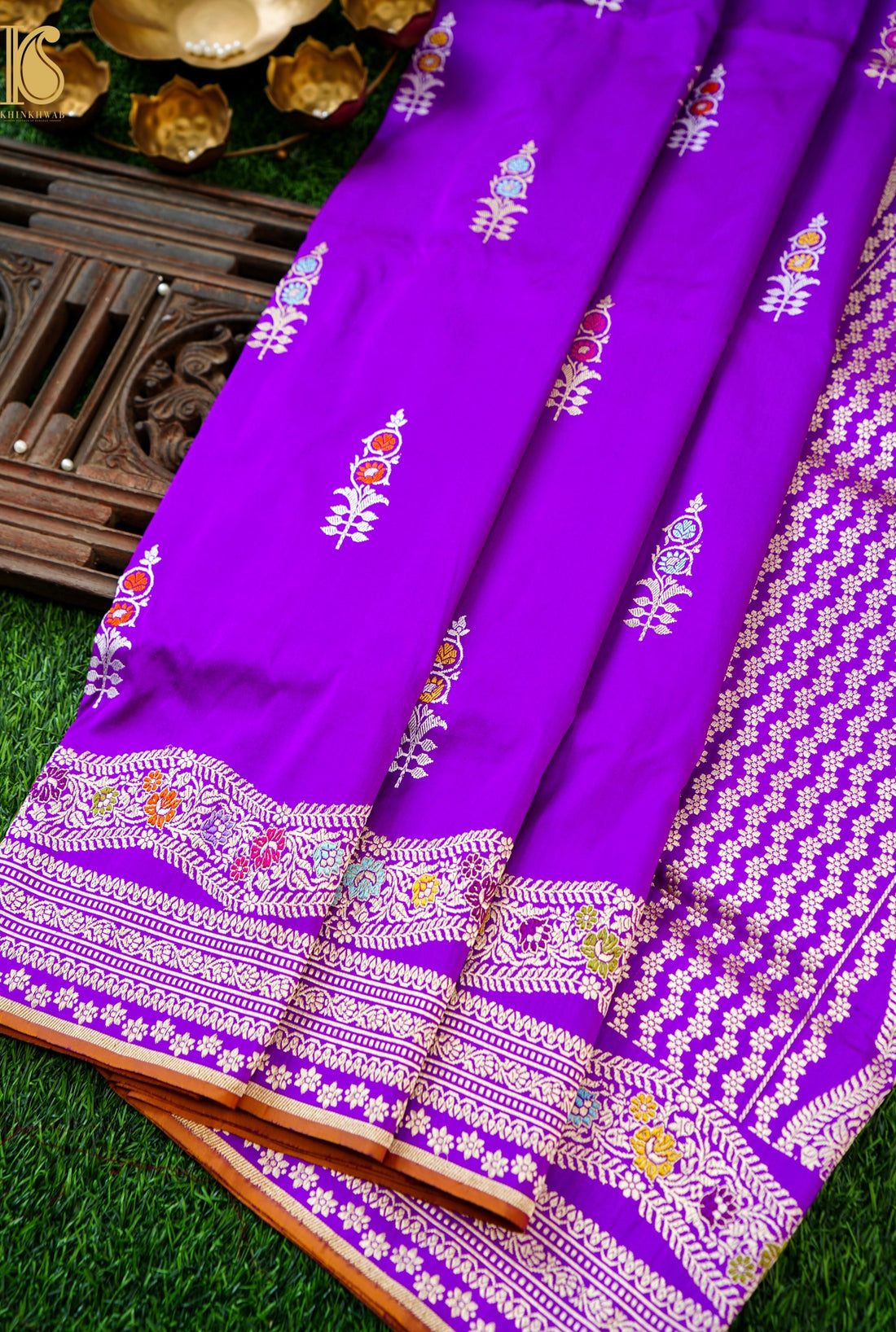 Handloom Banarasi Pure Katan Silk Kadwa Saree