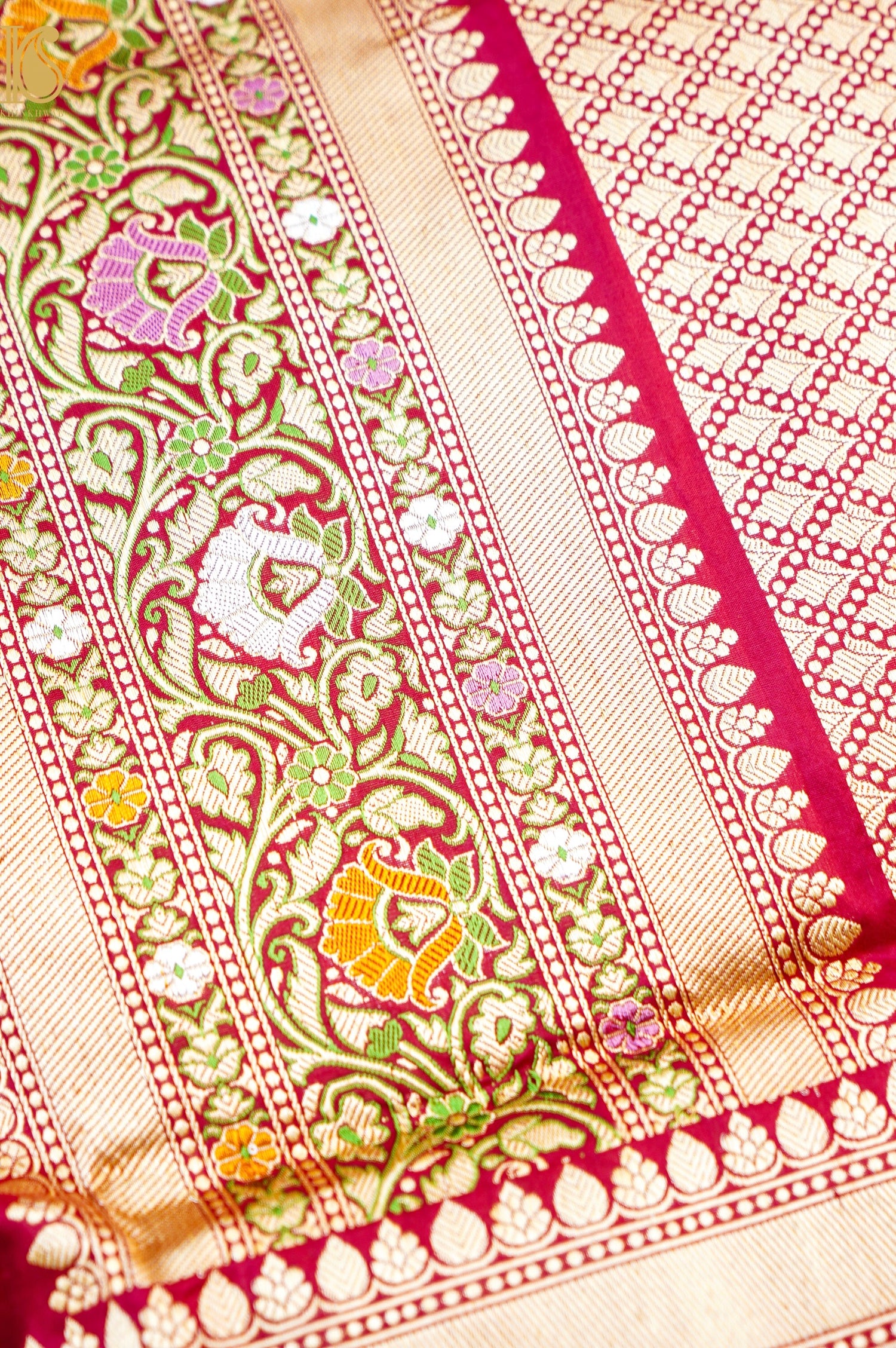 Handloom Banarasi Pure Katan Silk Kadwa Saree