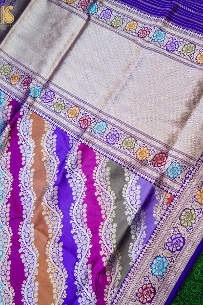 Handloom Banarasi Pure Katan Silk Rangkat Kadwa Saree
