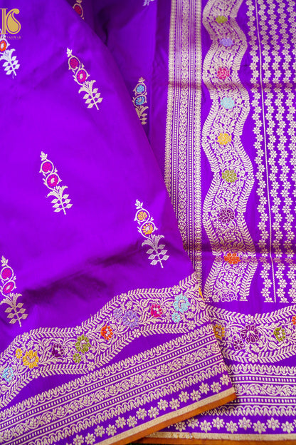 Handloom Banarasi Pure Katan Silk Kadwa Saree