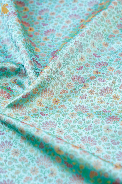 Handloom Banarasi Tanchoi Silk Parizaad Fabric