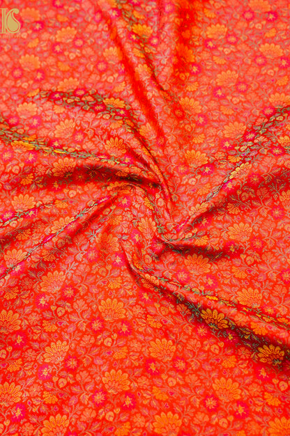 Handloom Banarasi Tanchoi Silk Parizaad Fabric