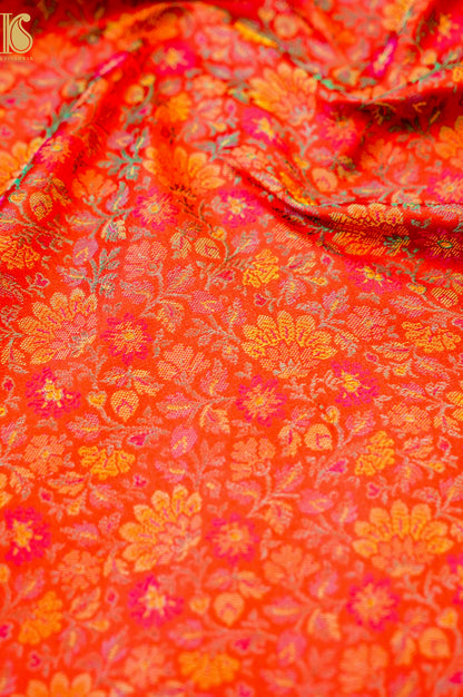 Handloom Banarasi Tanchoi Silk Parizaad Fabric