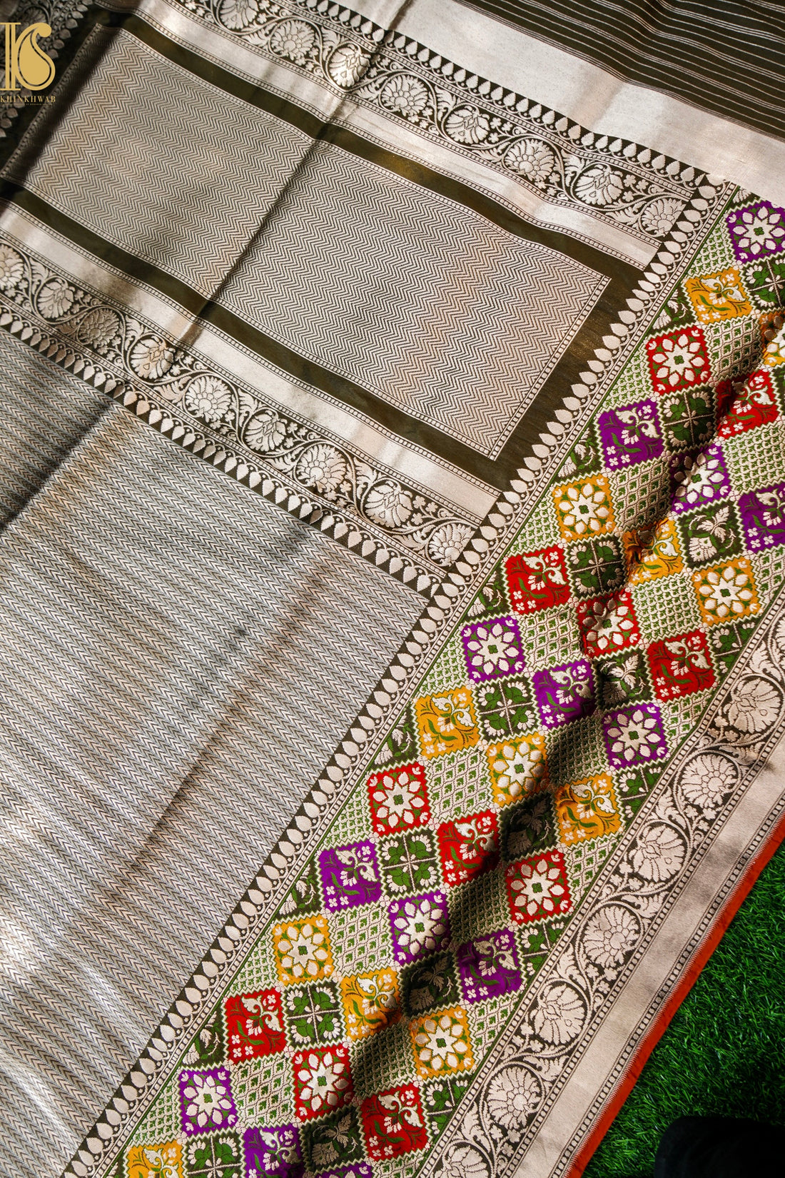 Handloom Banarasi Silk Meena Brocade Saree