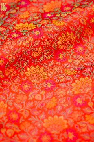 Handloom Banarasi Tanchoi Silk Parizaad Fabric
