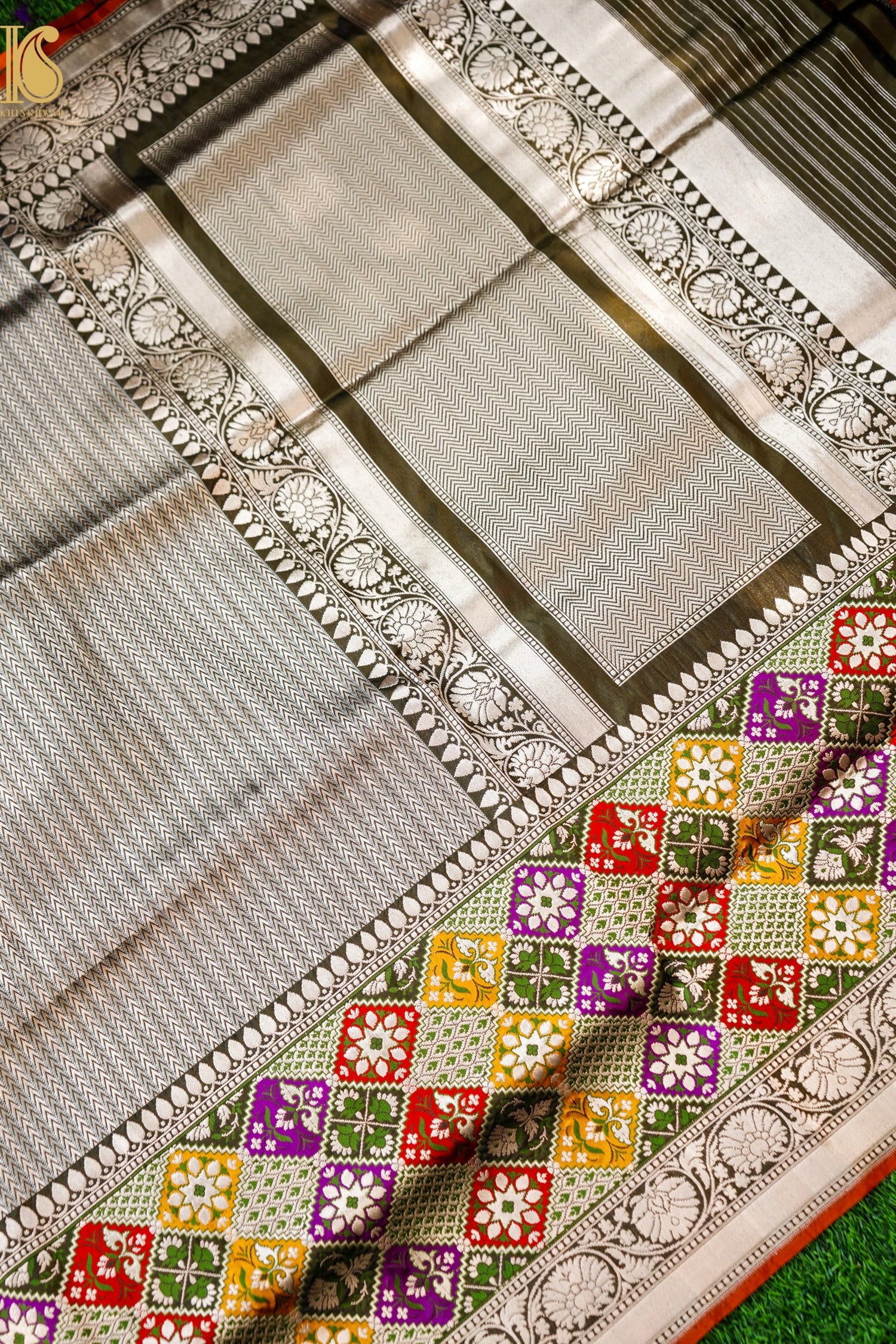Handloom Banarasi Silk Meena Brocade Saree