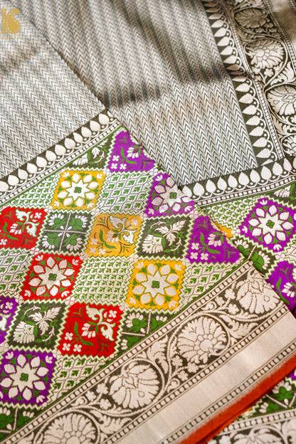 Handloom Banarasi Silk Meena Brocade Saree