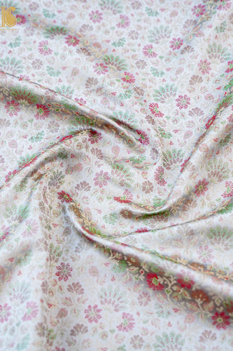 Handloom Banarasi Tanchoi Silk Parizaad Fabric