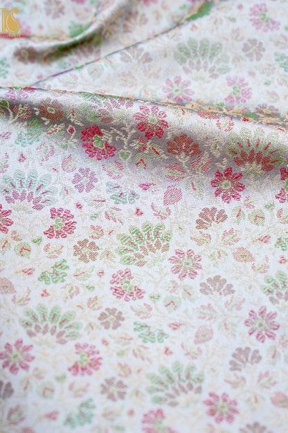 Handloom Banarasi Tanchoi Silk Parizaad Fabric