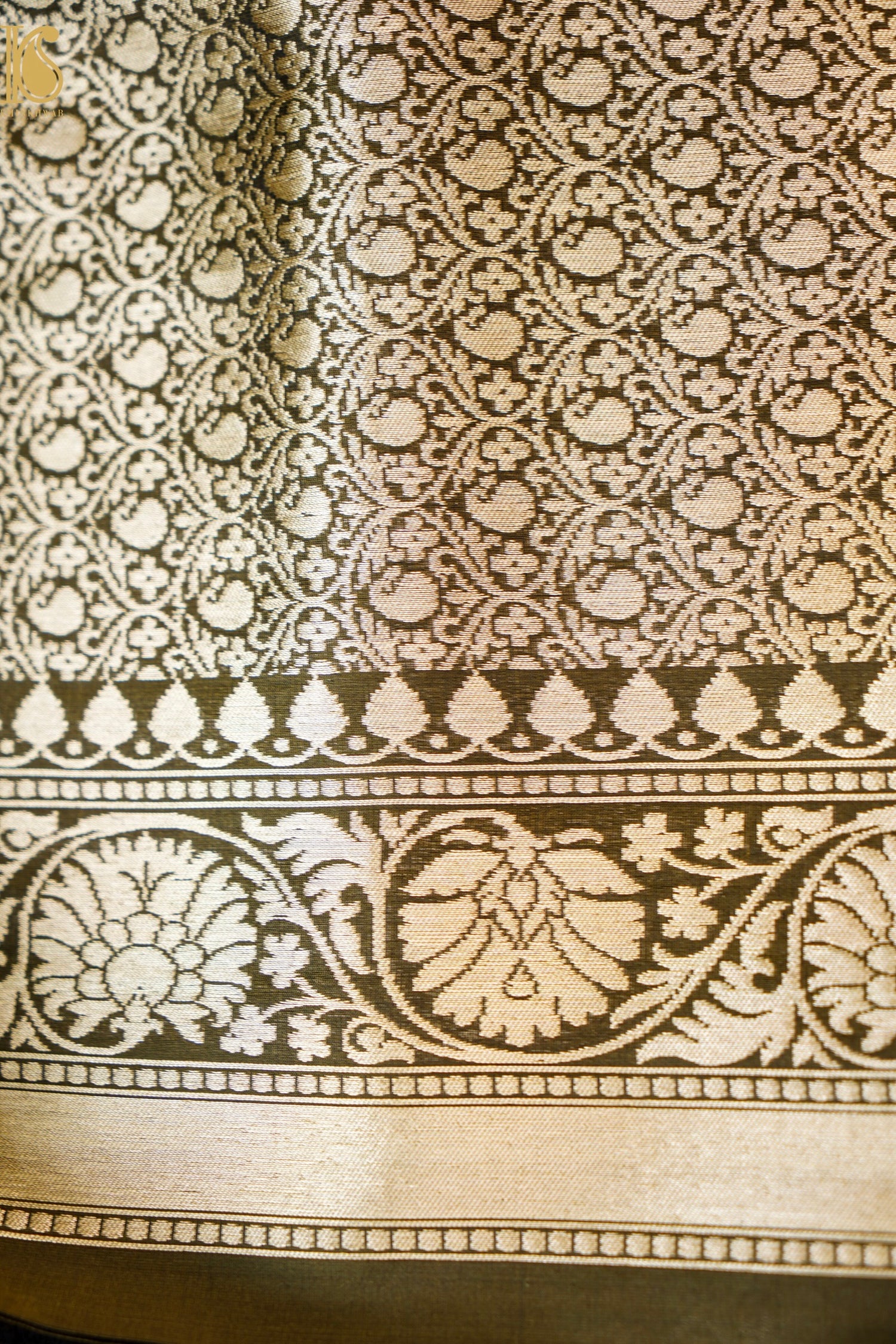 Handloom Banarasi Silk Meena Brocade Saree
