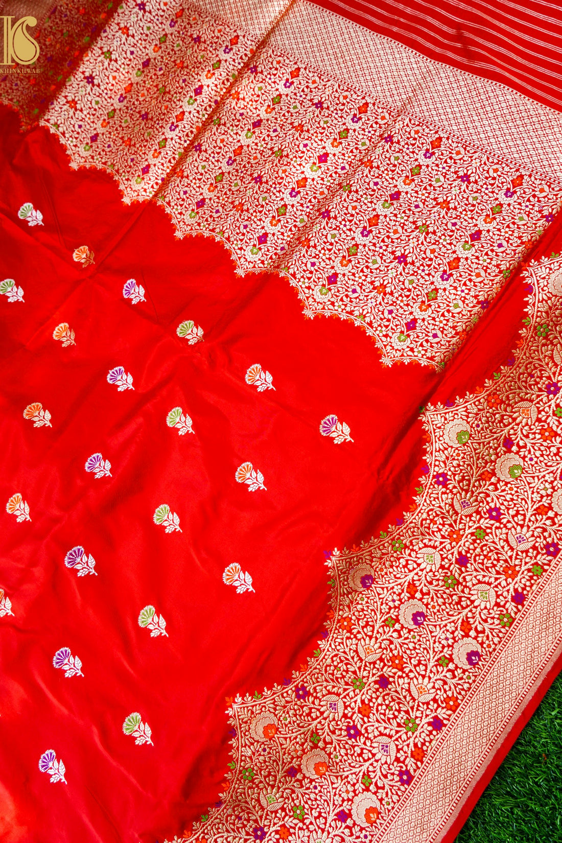 Handloom Banarasi Pure Katan Silk Kadwa Saree