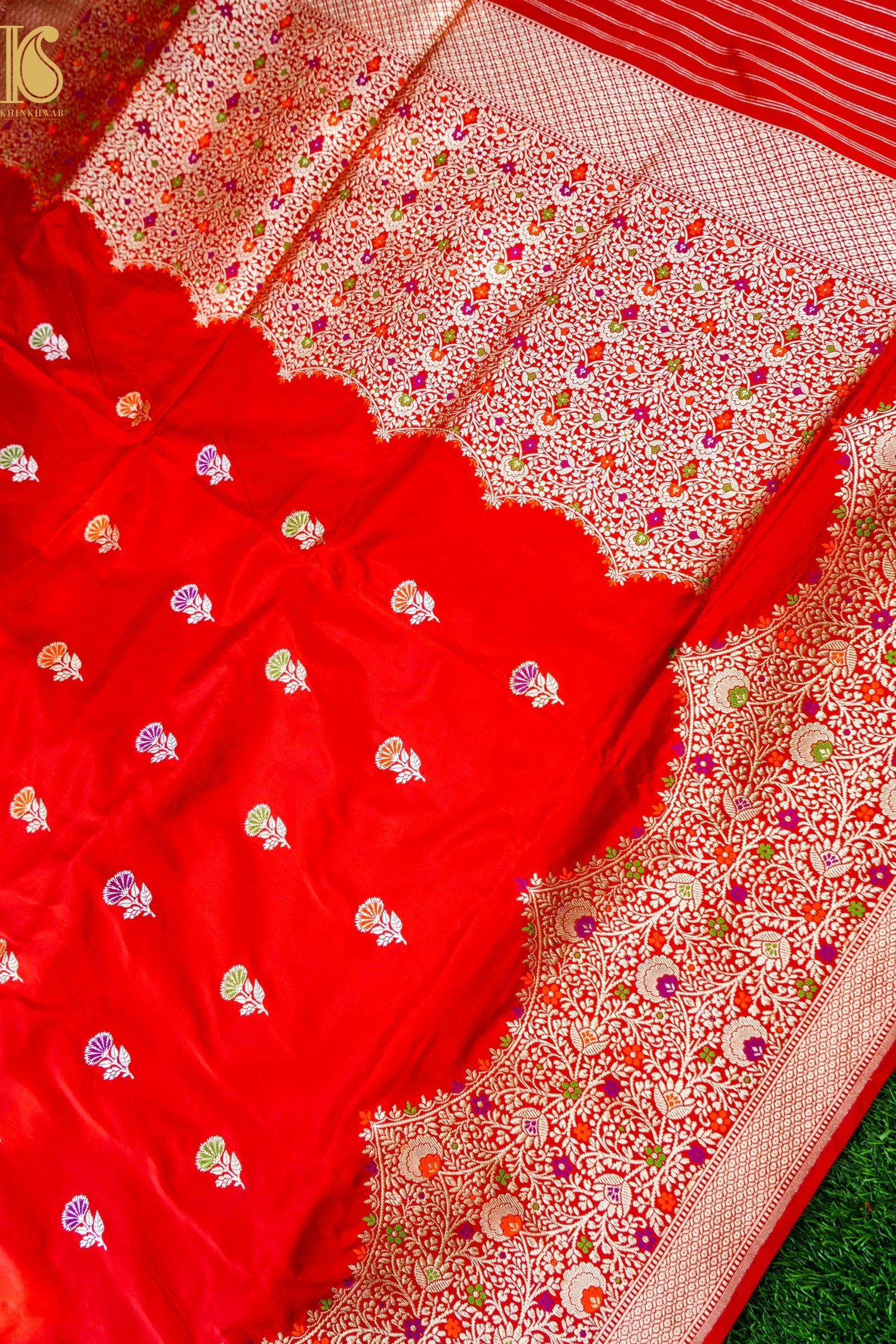 Handloom Banarasi Pure Katan Silk Kadwa Saree