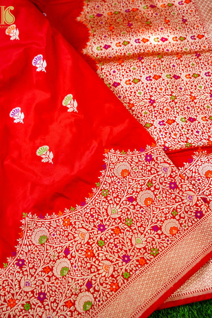 Handloom Banarasi Pure Katan Silk Kadwa Saree