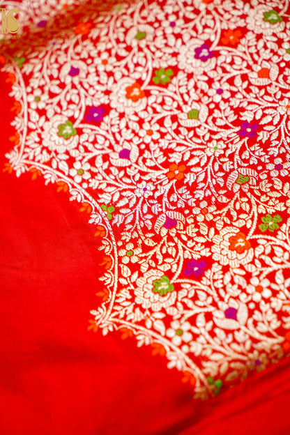Handloom Banarasi Pure Katan Silk Kadwa Saree