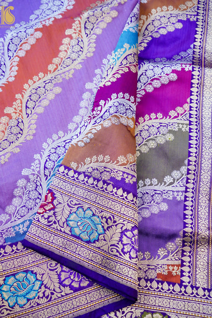 Handloom Banarasi Pure Katan Silk Rangkat Kadwa Saree