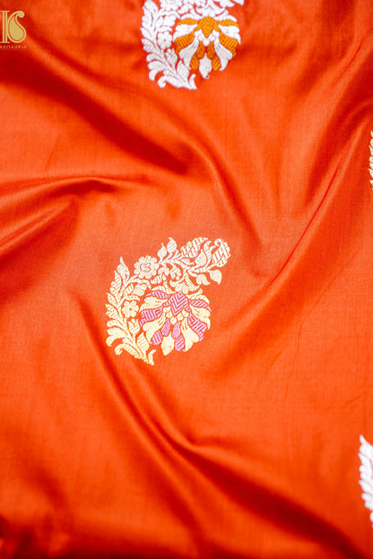 Handloom Banarasi Pure Katan Silk Kadwa Saree