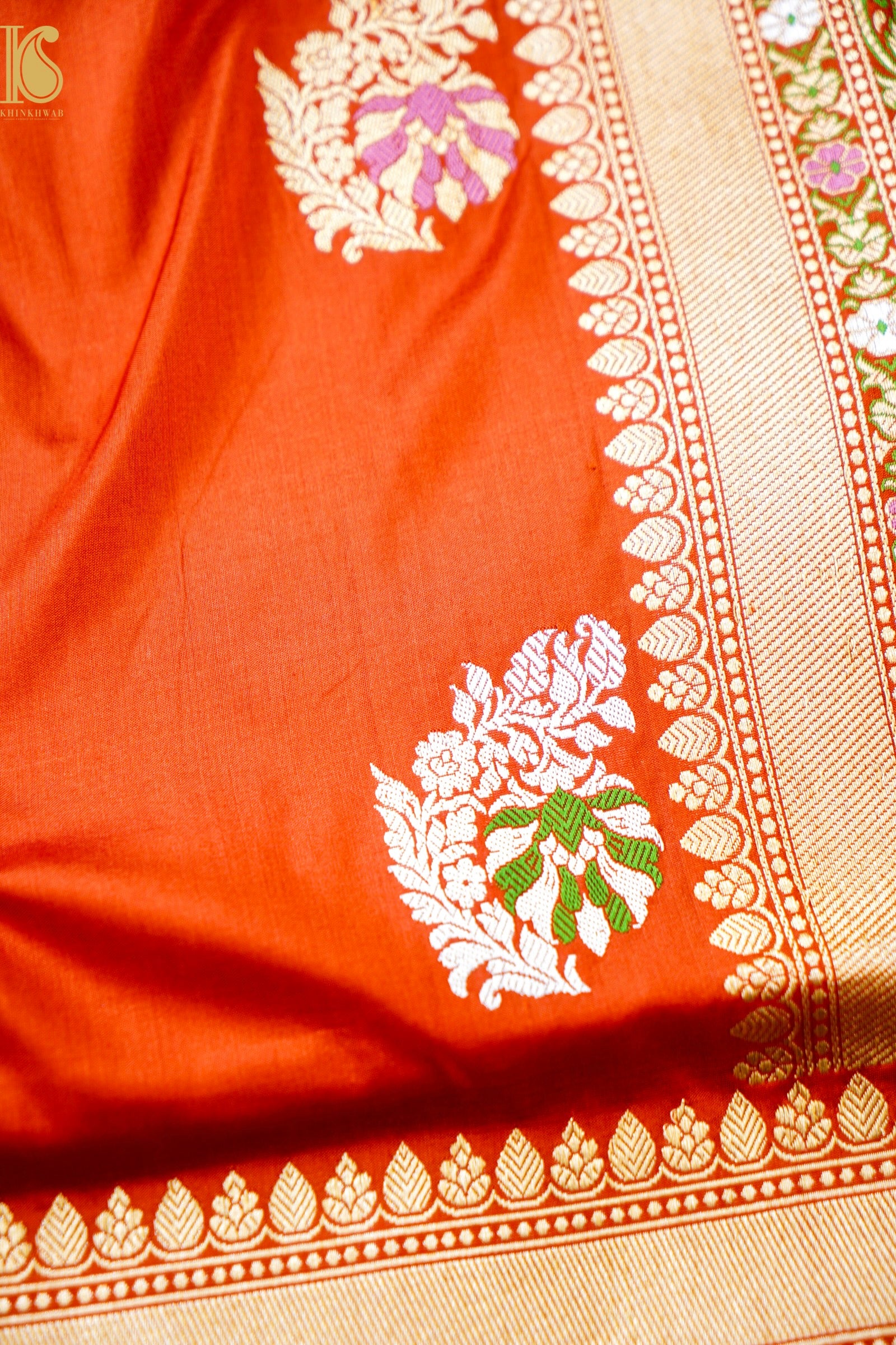 Handloom Banarasi Pure Katan Silk Kadwa Saree