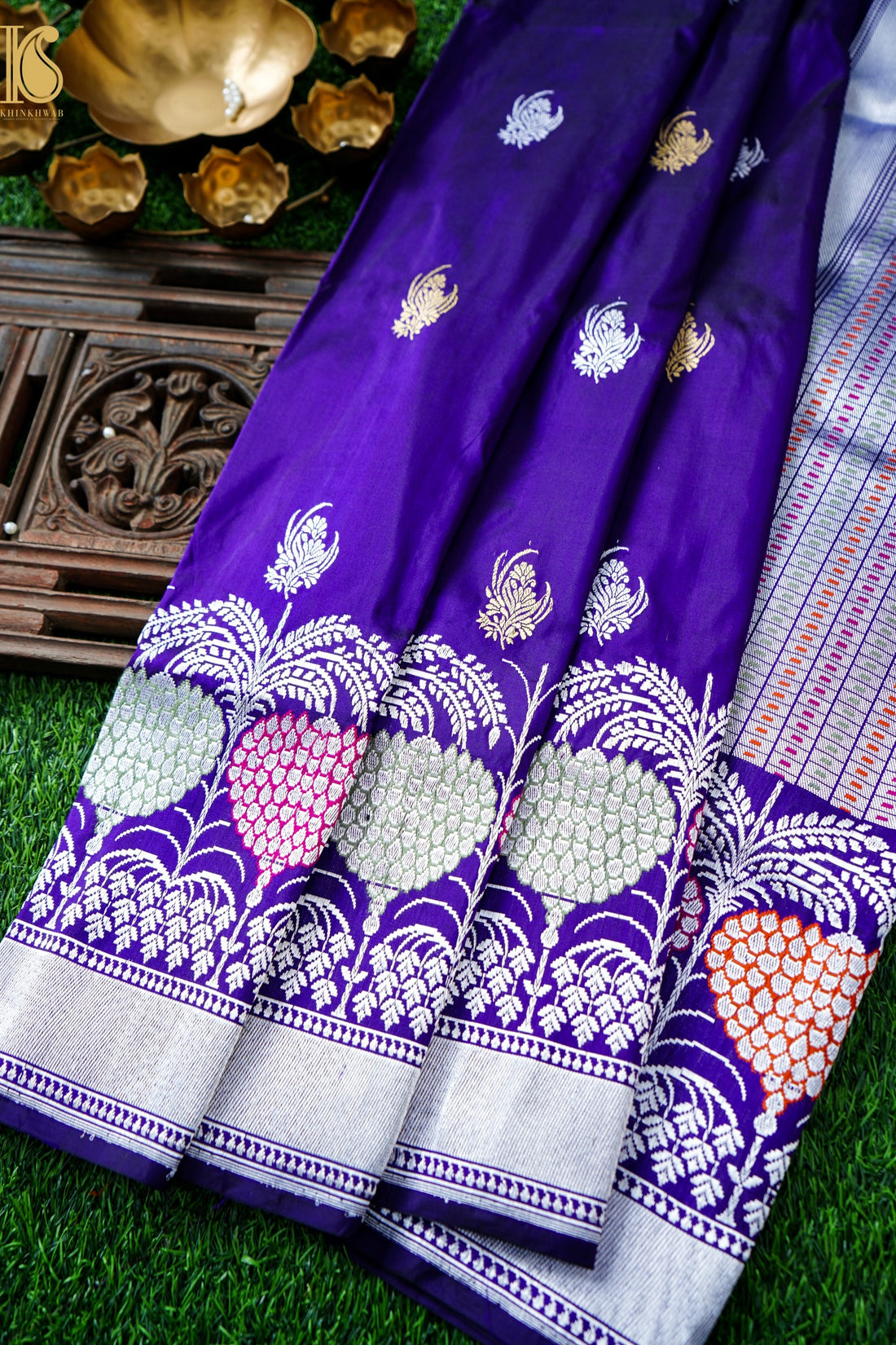 Handloom Banarasi Pure Katan Silk Kadwa Saree