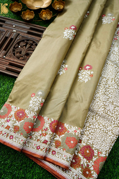 Handloom Banarasi Pure Katan Silk Kadwa Saree
