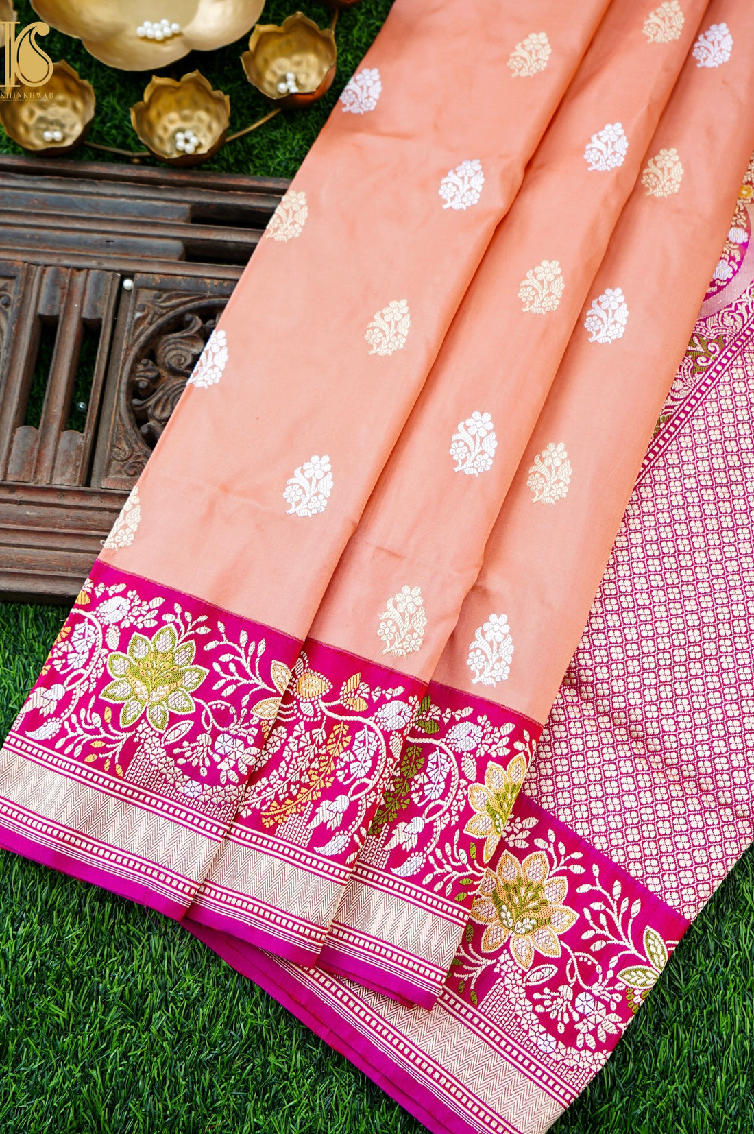 Handloom Banarasi Pure Katan Silk Kadwa Saree