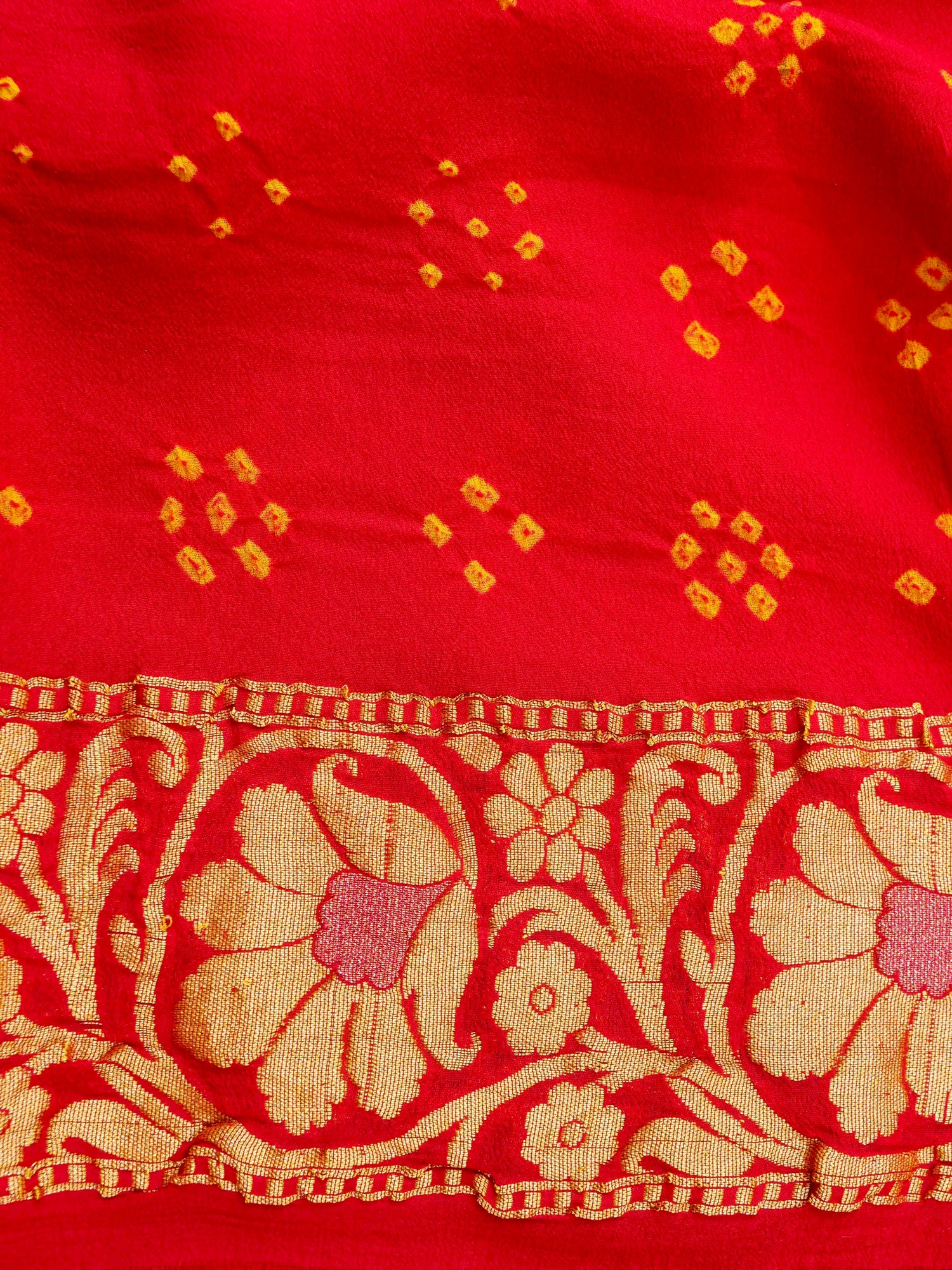 Banarasi Georgette Bandhani Saree - Khinkhwab
