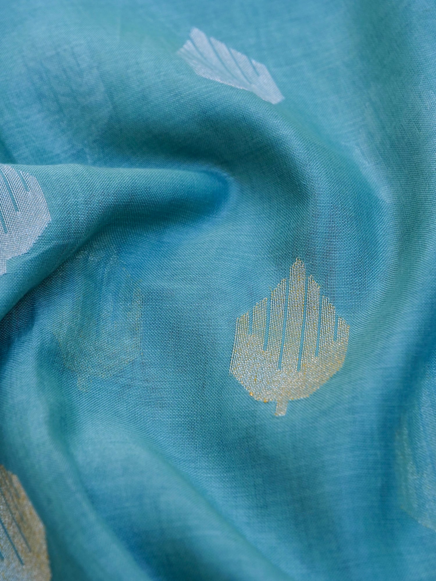Banarasi Cotton Handloom Kadwa Ektara Saree - Khinkhwab