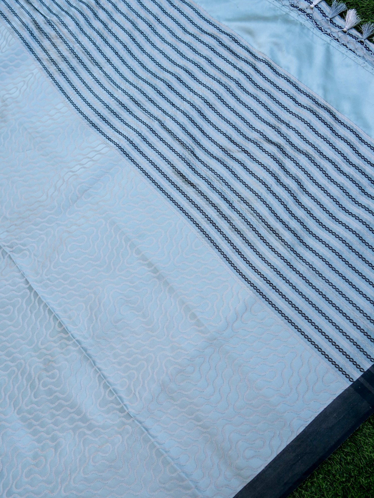 Handwoven Pure Mashru Satin Silk Tanchoi Banarasi Saree - Khinkhwab