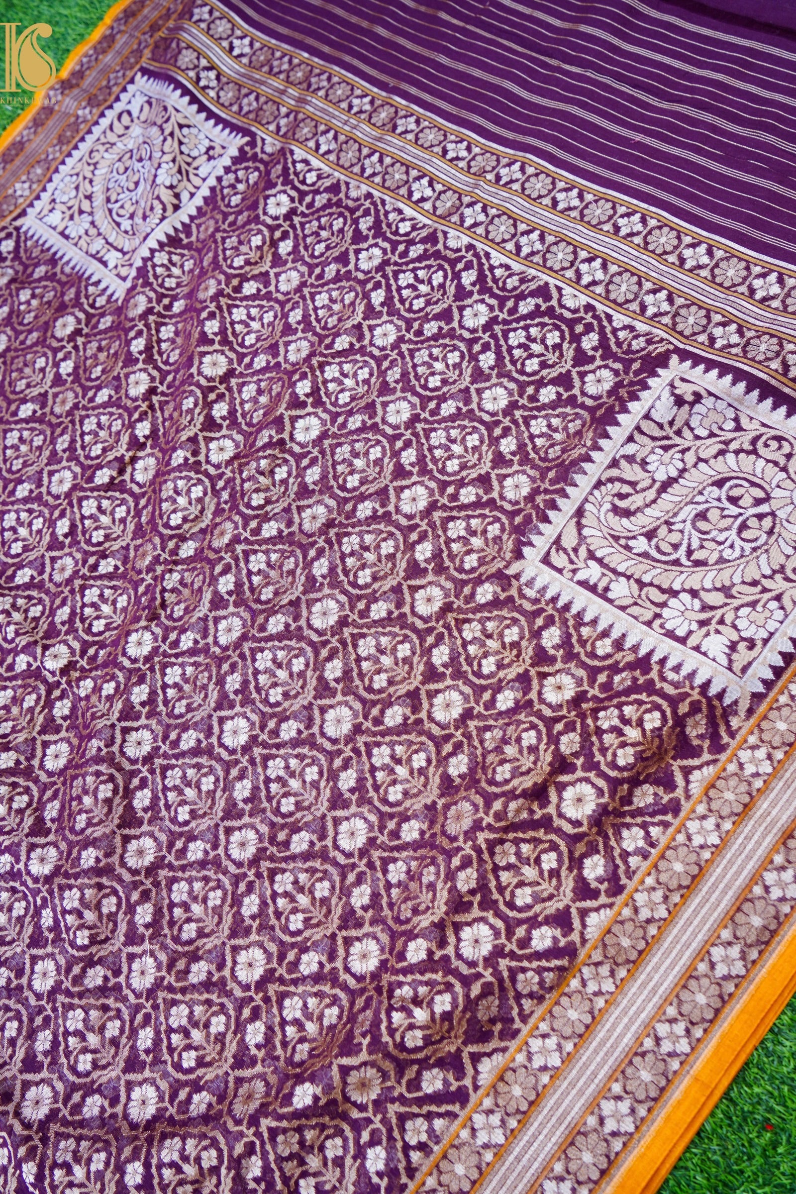 Banarasi Cotton Handloom Jamdani Ektara Saree