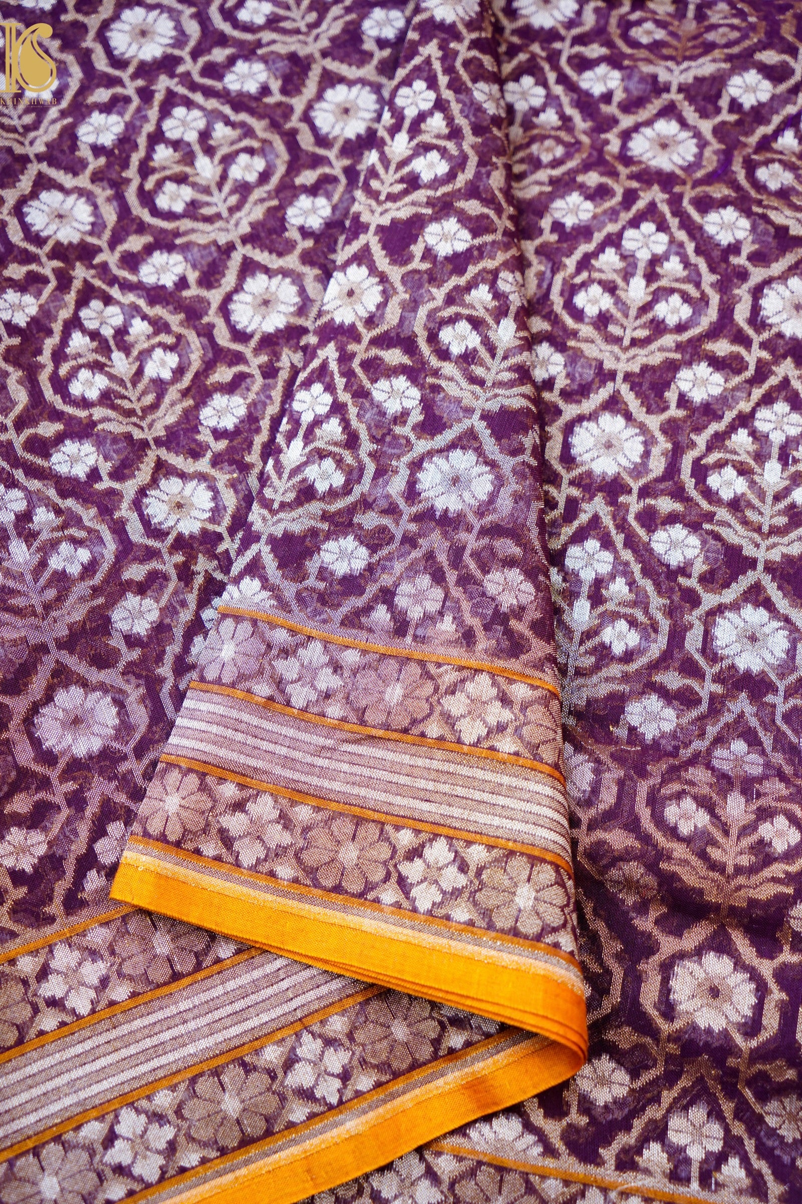 Banarasi Cotton Handloom Jamdani Ektara Saree