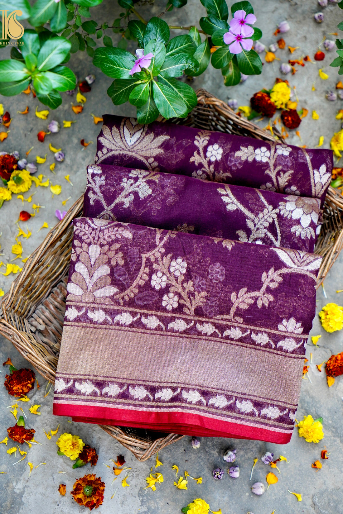 Banarasi Cotton Handloom Jamdani Ektara Saree