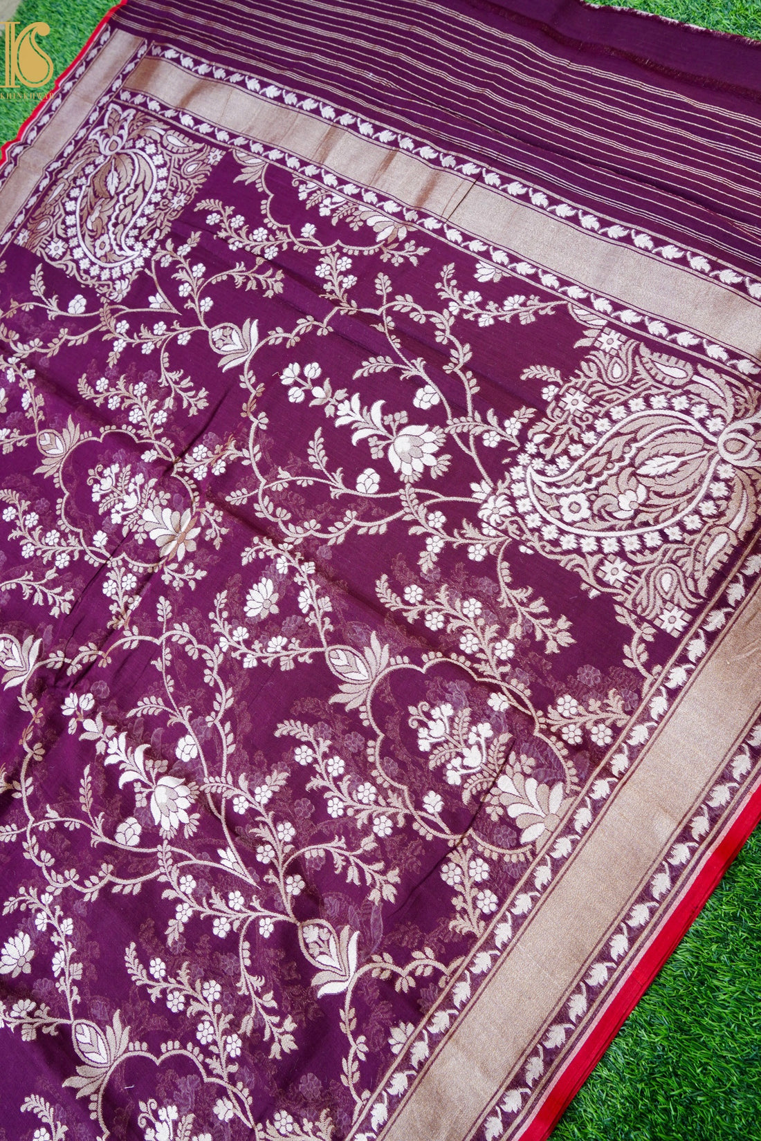 Banarasi Cotton Handloom Jamdani Ektara Saree