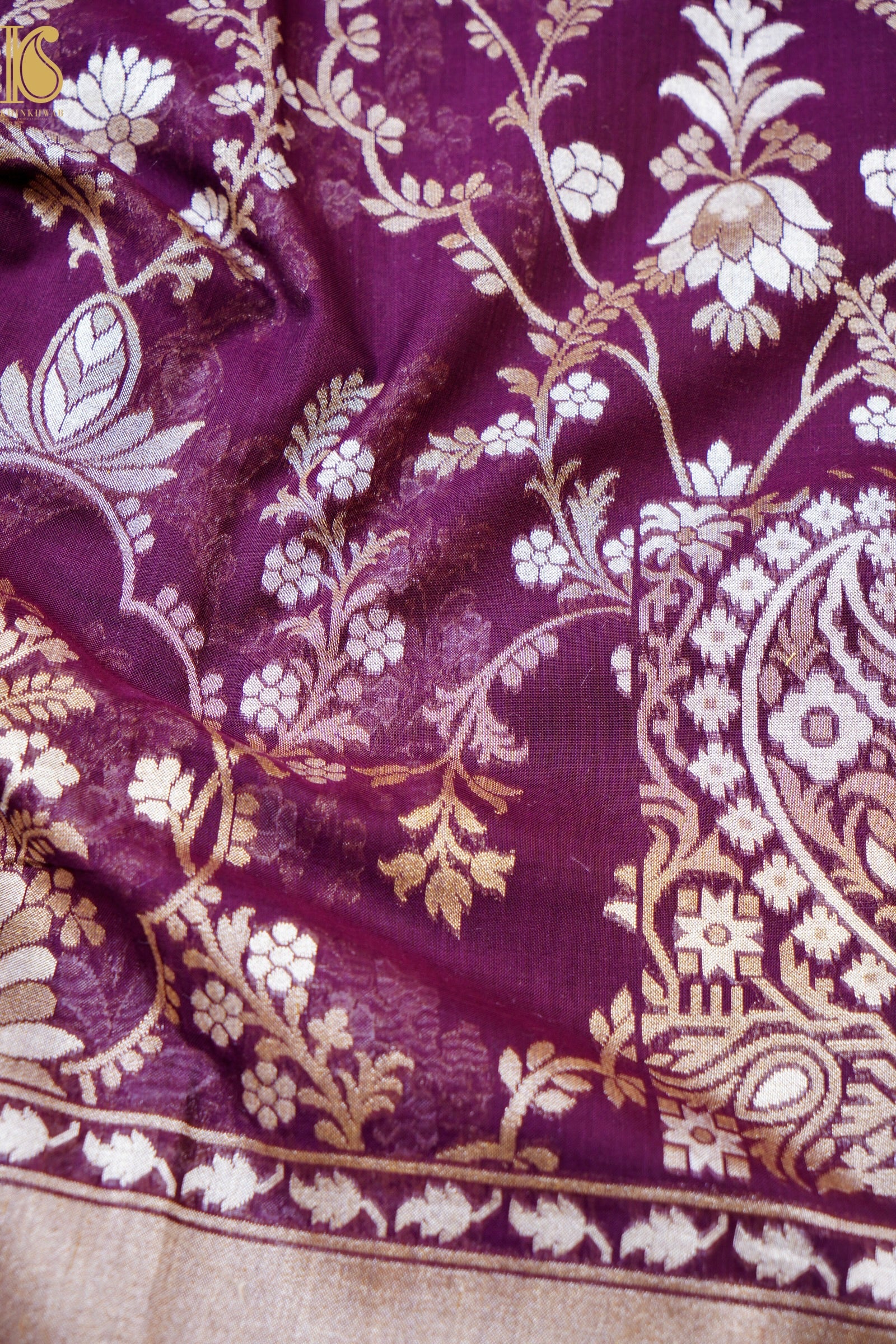 Banarasi Cotton Handloom Jamdani Ektara Saree