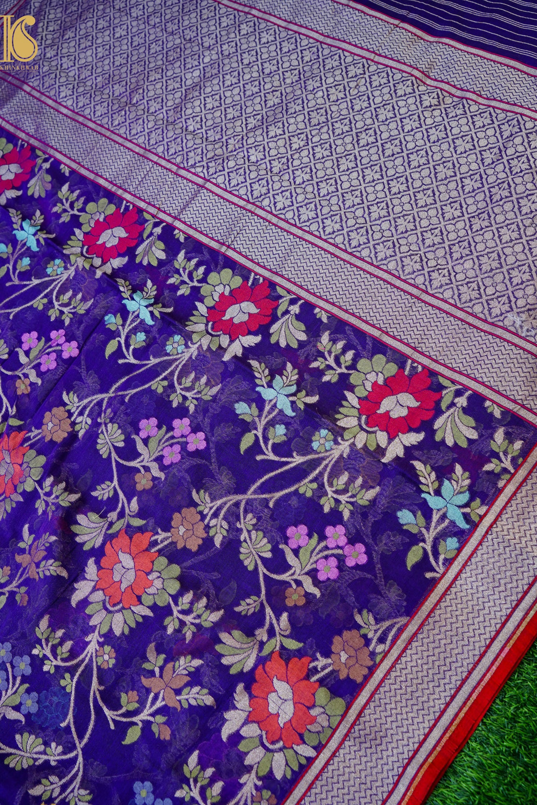 Banarasi Cotton Handloom Jamdani Ektara Saree