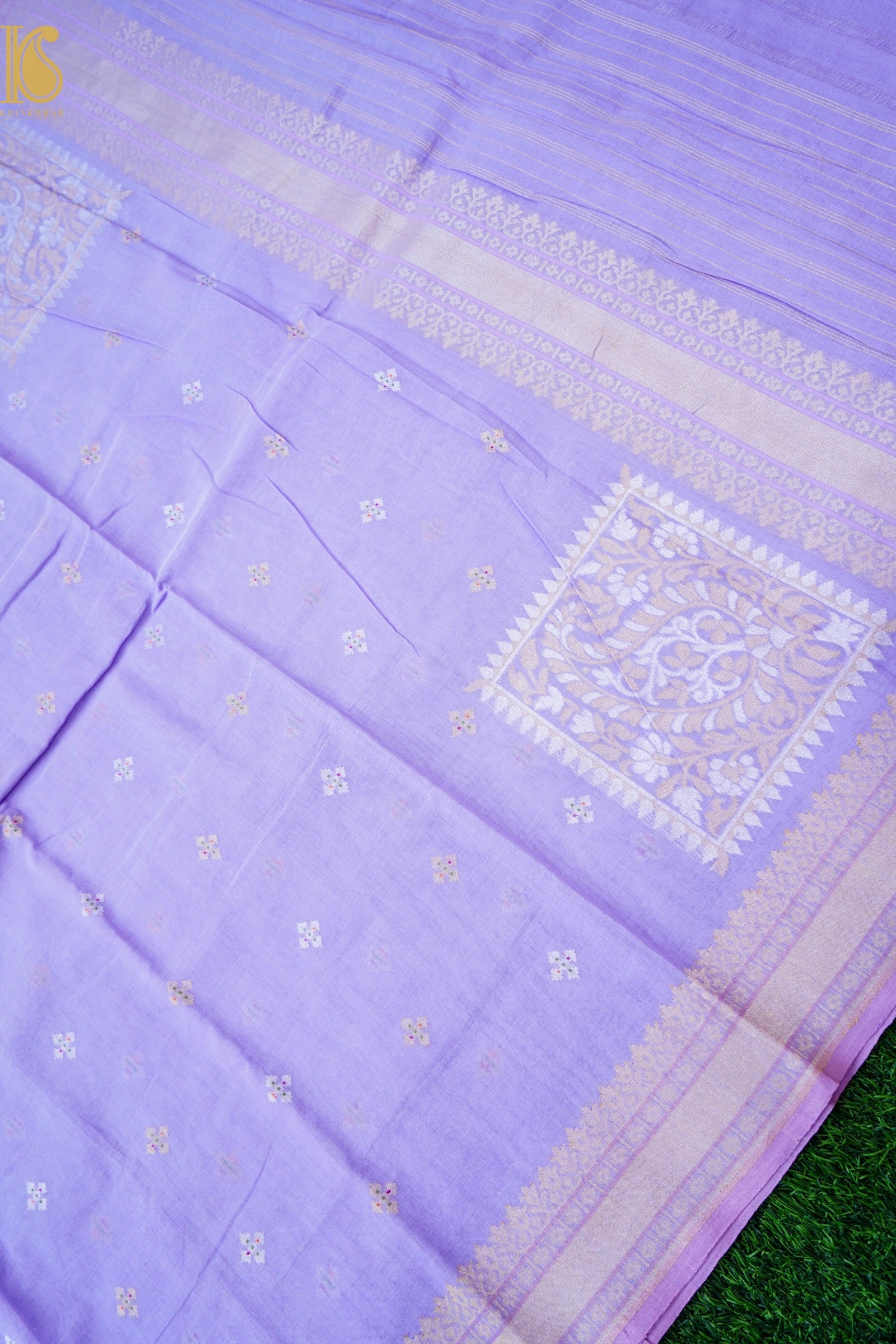 Banarasi Cotton Handloom Kadwa Ektara Konya Saree