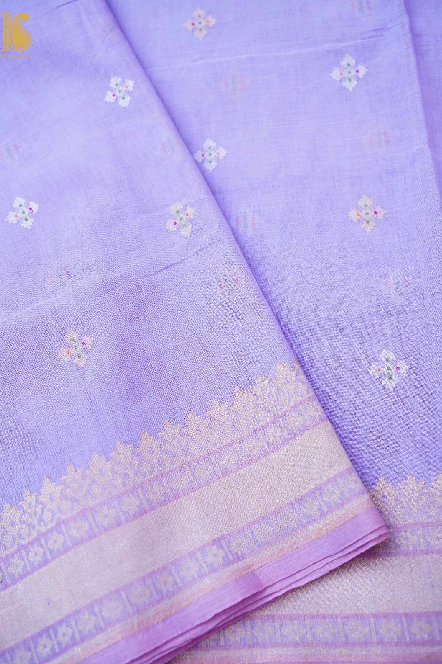 Banarasi Cotton Handloom Kadwa Ektara Konya Saree