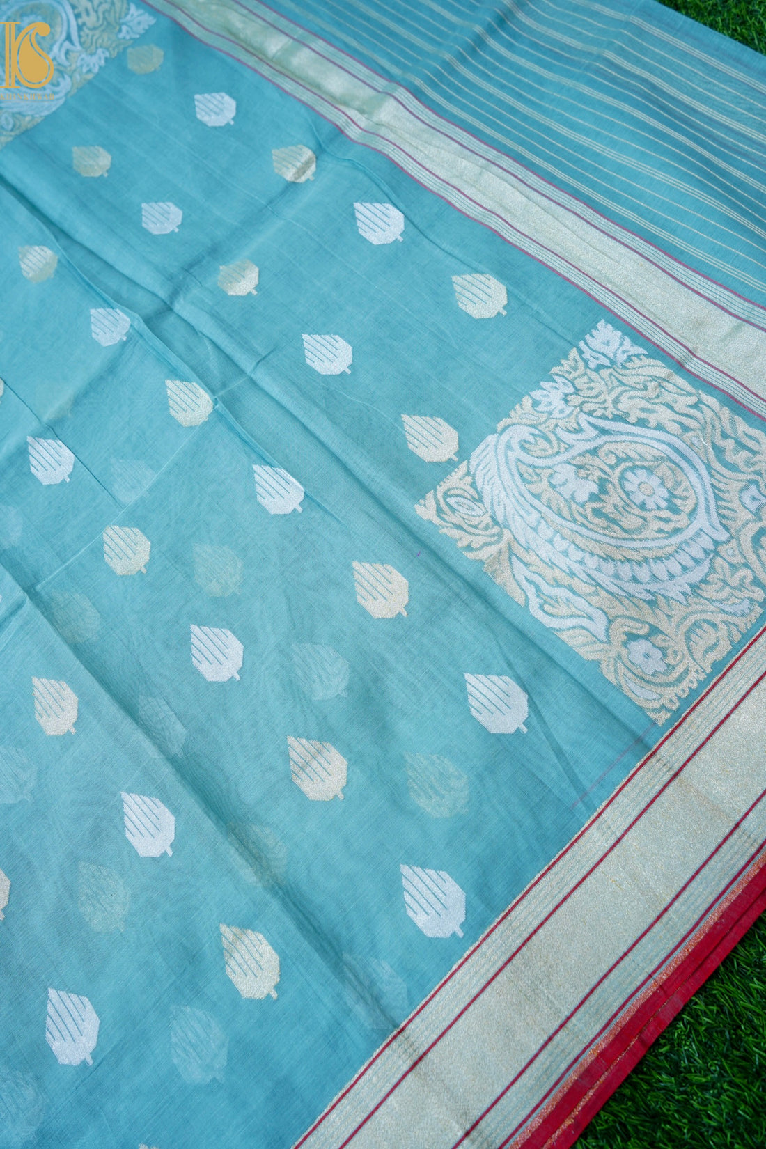 Banarasi Cotton Handloom Kadwa Ektara Konya Saree