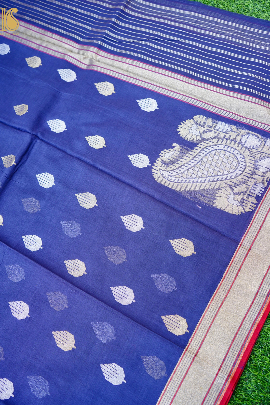 Banarasi Cotton Handloom Kadwa Ektara Konya Saree