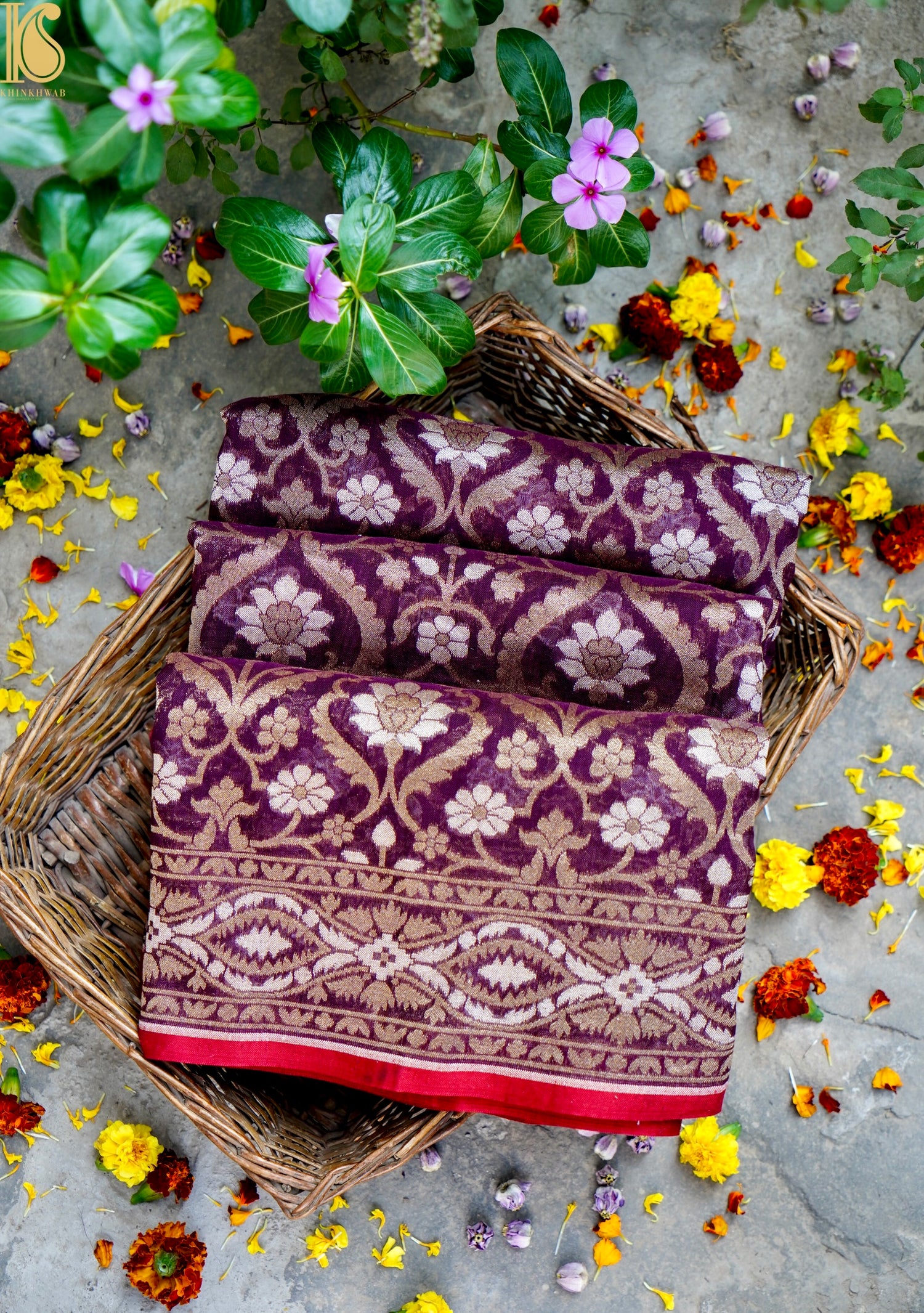 Banarasi Cotton Handloom Jamdani Ektara Saree