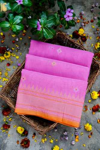 Banarasi Cotton Handloom Kadwa Ektara Konya Saree