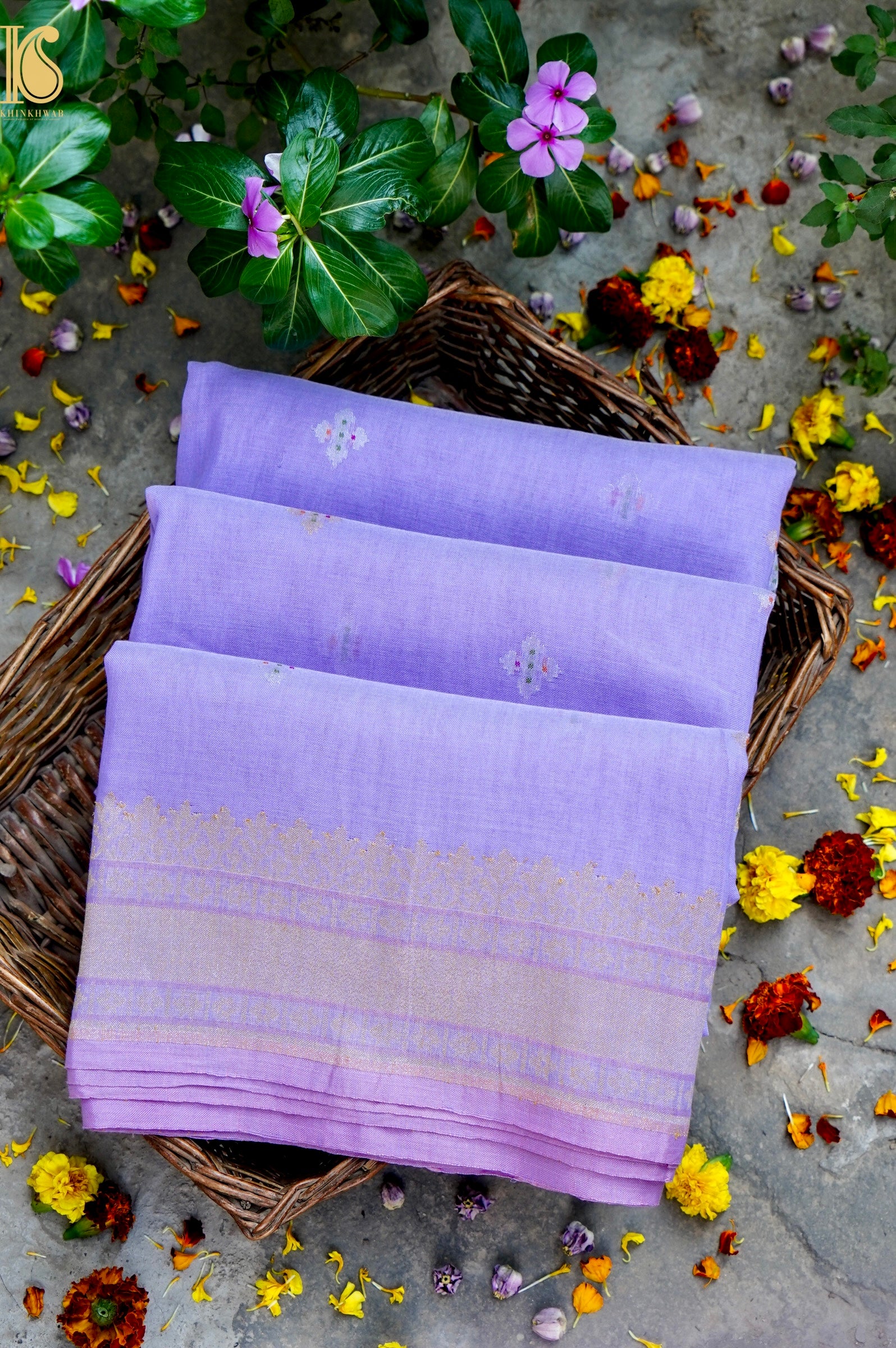 Banarasi Cotton Handloom Kadwa Ektara Konya Saree