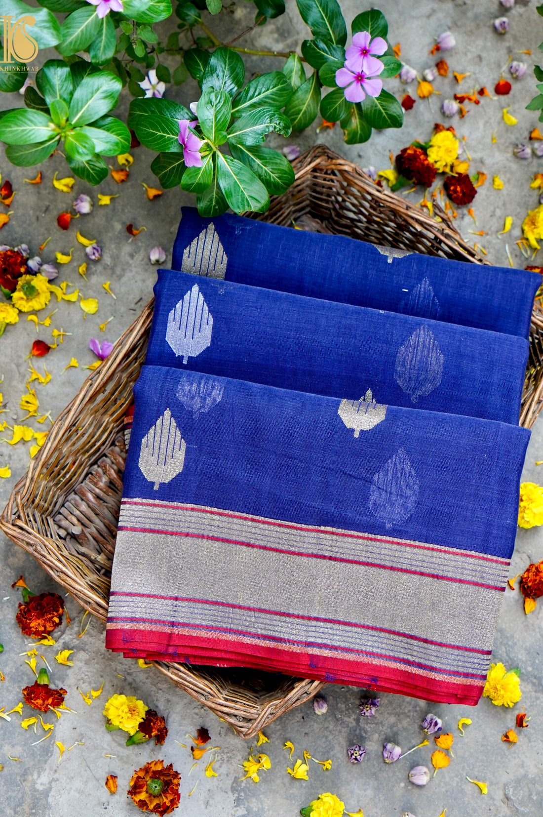 Banarasi Cotton Handloom Kadwa Ektara Konya Saree