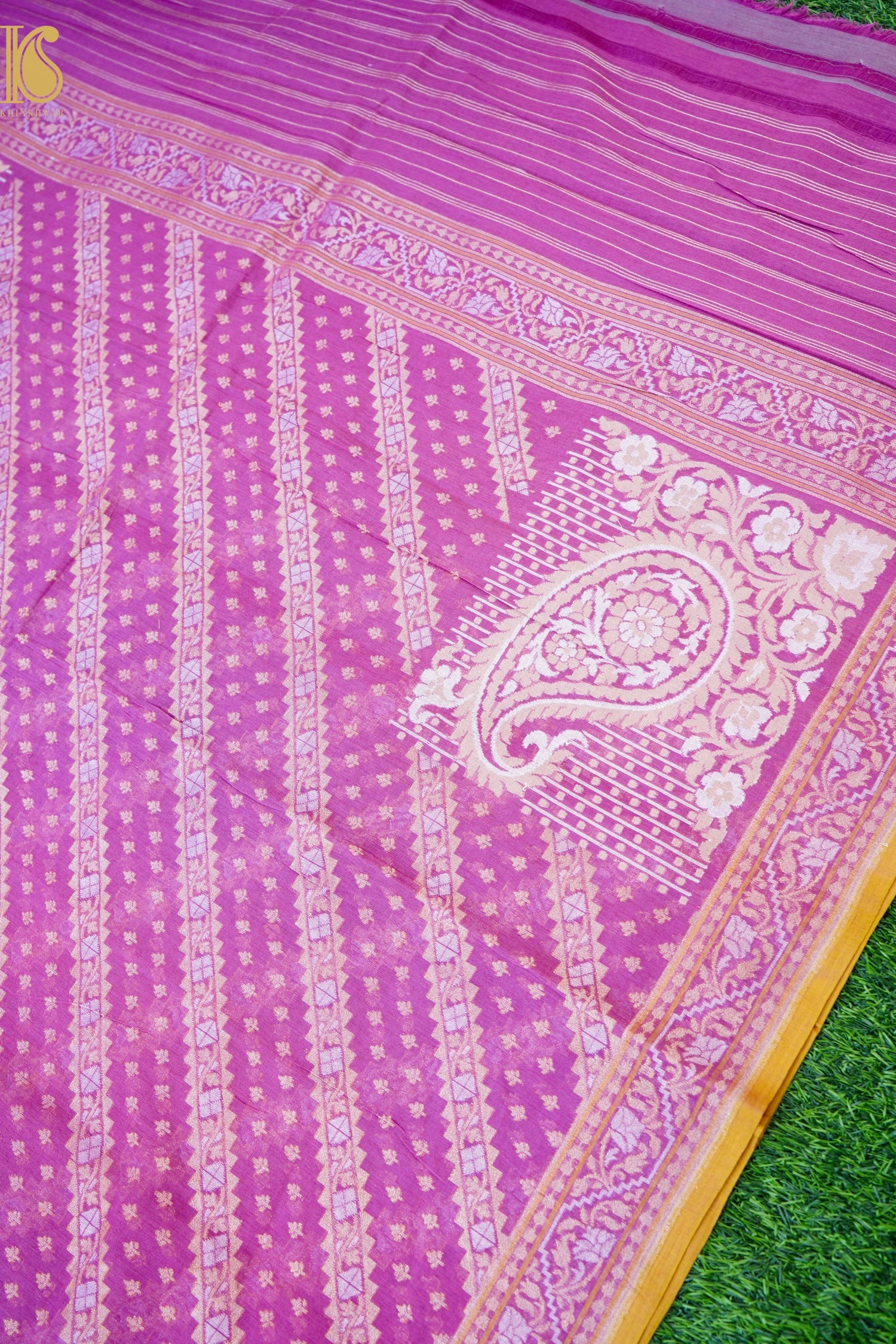 Banarasi Cotton Handloom Jamdani Ektara Saree