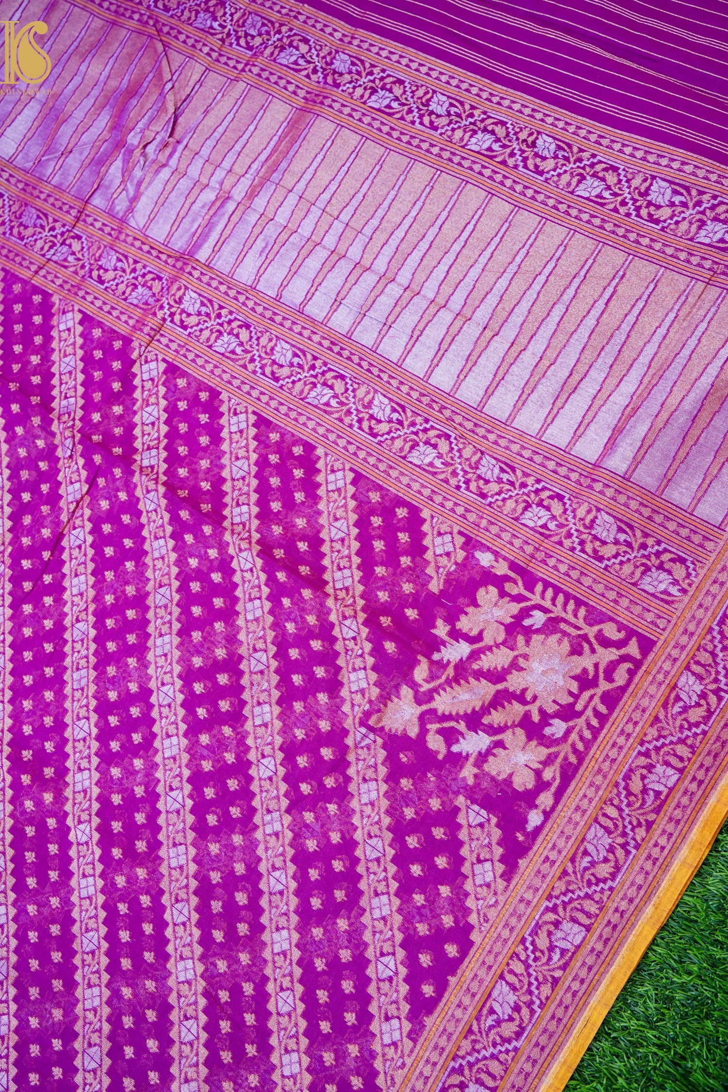 Banarasi Cotton Handloom Jamdani Ektara Saree