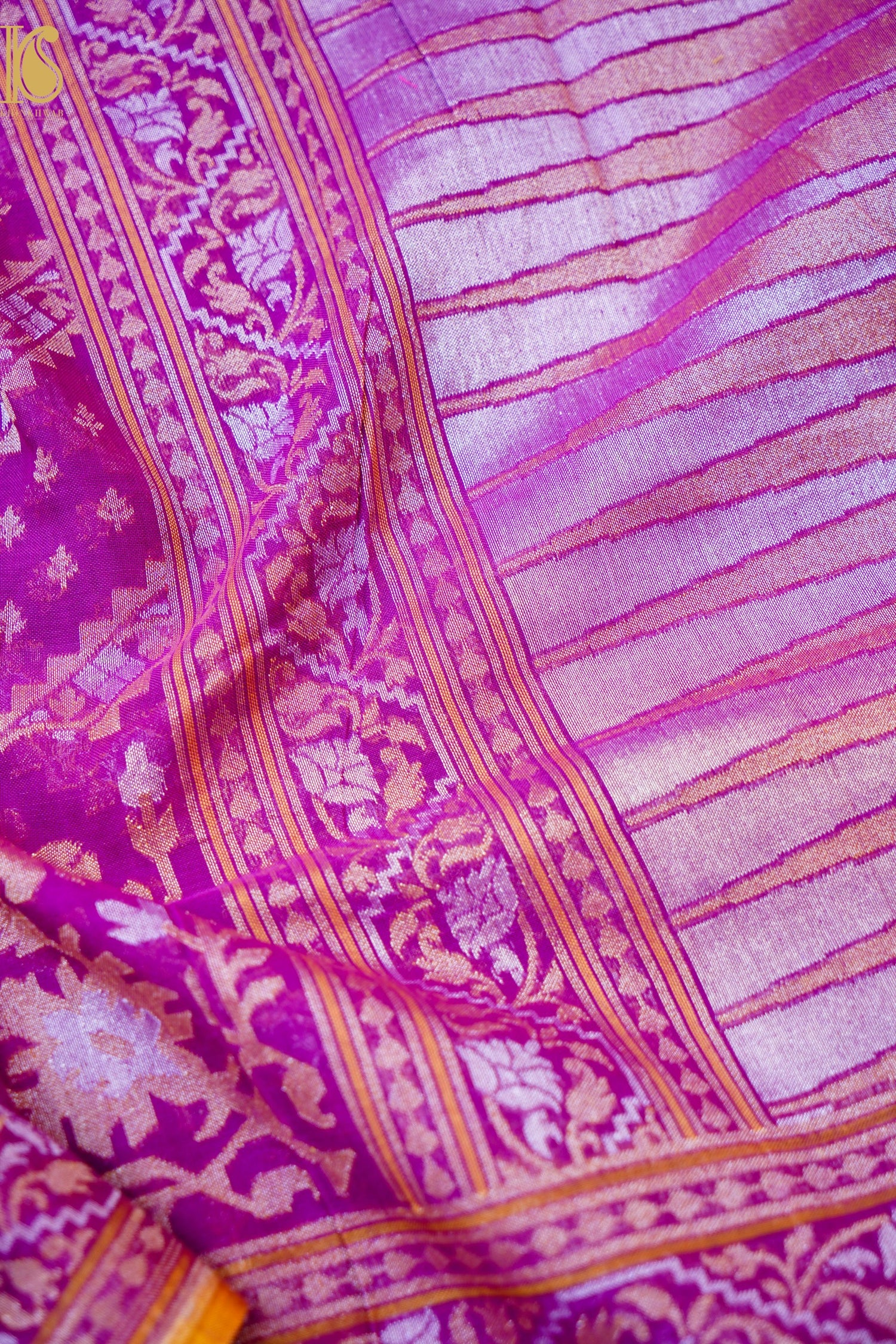 Banarasi Cotton Handloom Jamdani Ektara Saree