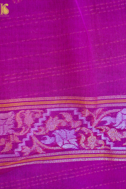 Banarasi Cotton Handloom Jamdani Ektara Saree